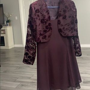 Burgundy dress